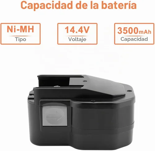 Vista 5 de Shentec 3500mAh 14.4V Ni-MH Batería Compatible con Milwaukee 48-11-1000
