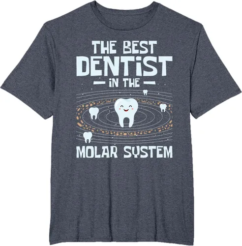 Vista 45 de El mejor dentista - Molar Teeth Dental Odontología DDS Camiseta Negro