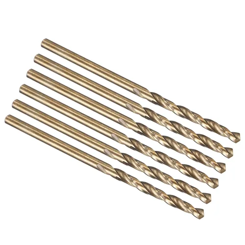 Vista 42 de PATIKIL Broca Jobber de 0.039 in, vástago recto M35 cobalto 5% acero de alta velocidad 135° acabado dorado para metal duro de acero inoxidable - 2