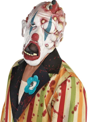 Vista 2 de amscan Boils The Clown - Máscara de cabeza completa - Tamaño adulto Multicolor 1 unidad