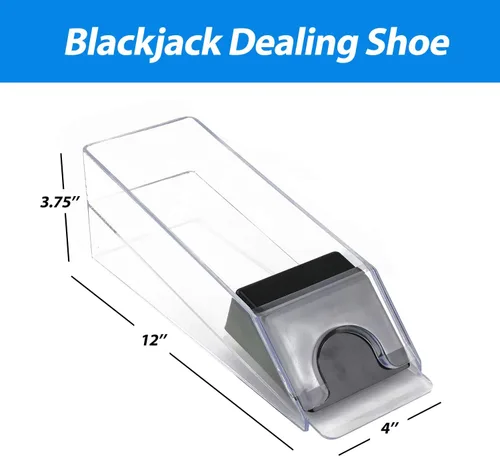 Vista 5 de Juego combinado de Blackjack con fieltro de diseño de blackjack, barajador automático de cartas de 6 barajas, 8 mazos de zapatos de distribuidor