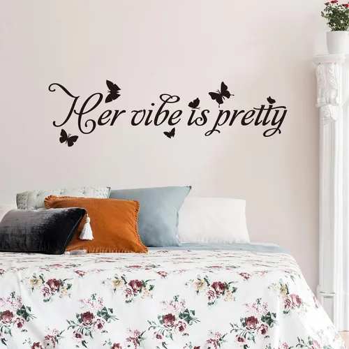 Vista 6 de VODOE Calcomanías inspiradoras de pared para dormitorio: aplicar en menos Su ambiente es bonito