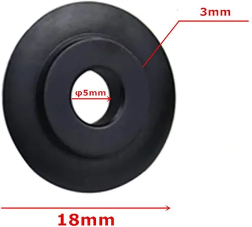 Vista 3 de 10 Uds. Negro 0.118x0.709 in Cuchillas Cortadoras de Tubo de Tubo de Aluminio para Cobre Acero Hierro Plástico Tubo de Aluminio Herramienta de Corte