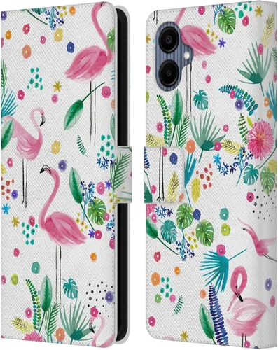Vista 33 de Head Case Designs Officially Licensed Ninola Brushstrokes Black Summer Patterns Leather Wallet Case Compatible with Samsung Galaxy A07 4G