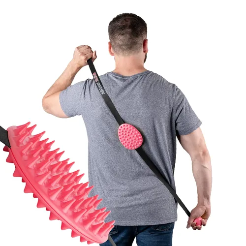 Vista 7 de Rascador de Espalda Original Cactus Scratcher - Herramienta de Rascado de Espalda de 2 Caras para Áreas de Difícil Acceso, Correa Duradera de 45