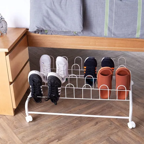 Vista 7 de Suprima - Zapatero con ruedas para debajo de la cama, color negro