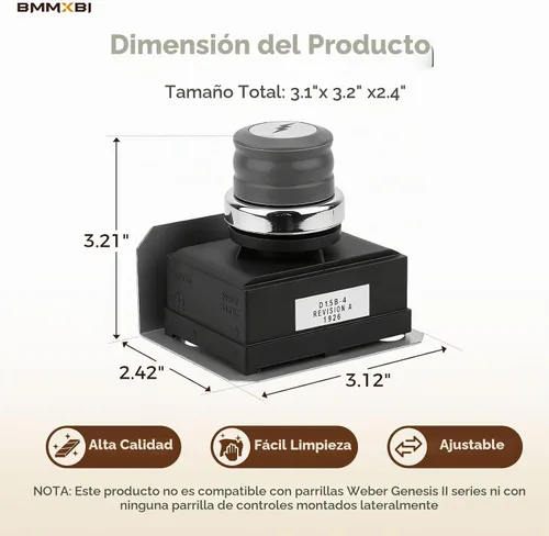 Vista 2 de Kit de encendido electrónico 1836-13 7629 para Weber Genesis 300 Series (2011-2016)