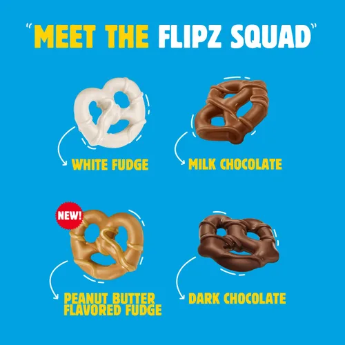 Vista 6 de Flipz Pretzels cubiertos de chocolate oscuro (4 onzas, paquete de 6), aperitivo perfecto dulce, salado y crujiente para adultos y niños