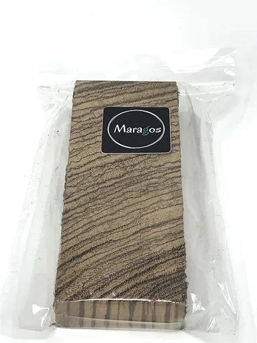Vista 5 de Escalas de cuchillos de madera de cebra Bookmatched, mango en blanco exótico cuchillo escalas madera