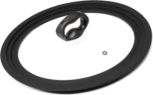 Vista 7 de Ecolution Tapa universal para ollas y sartenes, se adapta a utensilios de cocina de 6 a 8 pulgadas, tapa de repuesto de vidrio templado con borde