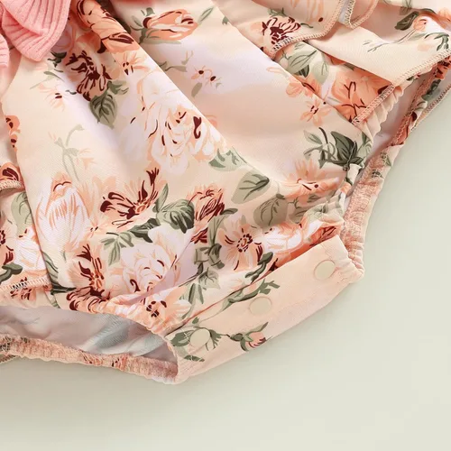 Vista 6 de Mubineo Ropa de primavera y otoño para bebé niña, traje de manga larga con encaje floral