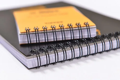 Vista 3 de Rhodia Gráfico de bloc de notas naranja encuadernado - 4 pulgadas x 6 pulgadas, paquete de 3