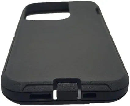 Vista 6 de Funda exterior de goma TPE de repuesto compatible con Otterbox Defender Series para iPhone 13, color negro