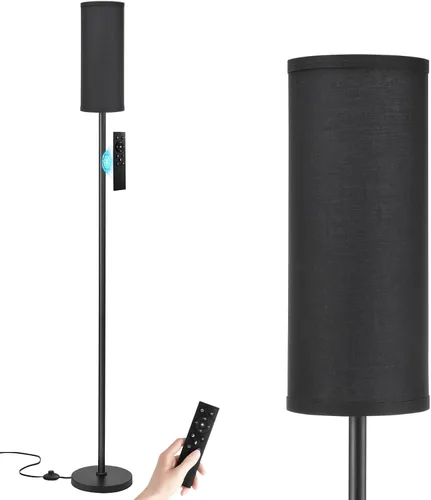 Vista 13 de Ambimall Lámparas de pie de 64 pulgadas para sala de estar con control remoto y colores regulables continuos, temperatura y brillo, lámpara de pie