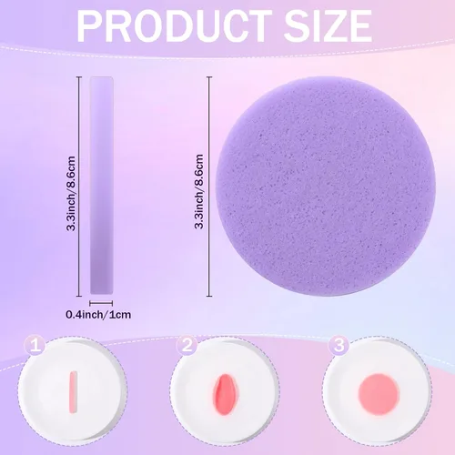 Vista 2 de Mifoci 960 esponjas faciales comprimidas para esteticistas, almohadillas de esponja de eliminación de maquillaje para mujeres, spa exfoliante facial