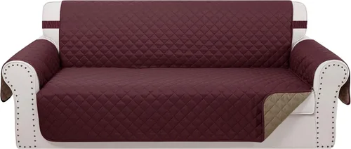 Vista 80 de Fundas para Silla Reclinable Reversibles Funda de Sofá para Mascotas Protector de Muebles Lazy Boy (Silla 23'', Beige/Beige)