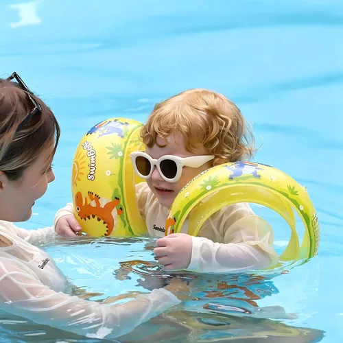 Vista 3 de Flotadores inflables de natación para niños pequeños de 3 a 6 años