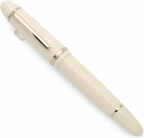 Vista 21 de Pluma estilográfica Jinhao X159 (Plumín EF 0.38mm, verde aguacate con clip dorado)