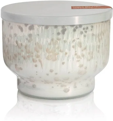Vista 9 de Capri Blue Vela navideña en tarro de mercurio, mezcla de velas de soja, velas de otoño para el hogar perfumadas con manzana, canela y pera, vela