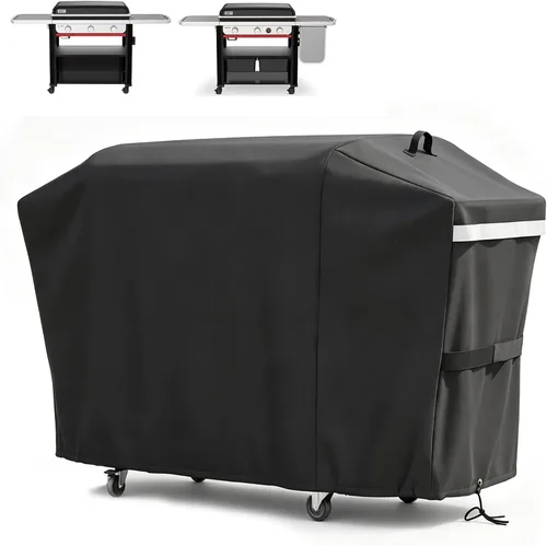 Vista 24 de Cubierta de parrilla Utheer para ahumador vertical de gas Pit Boss 3-Serie, cubierta impermeable anti-UV de 600D de longitud completa y resistente