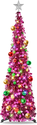Vista 39 de N&T Nieting - Árbol de Navidad de oropel Negro