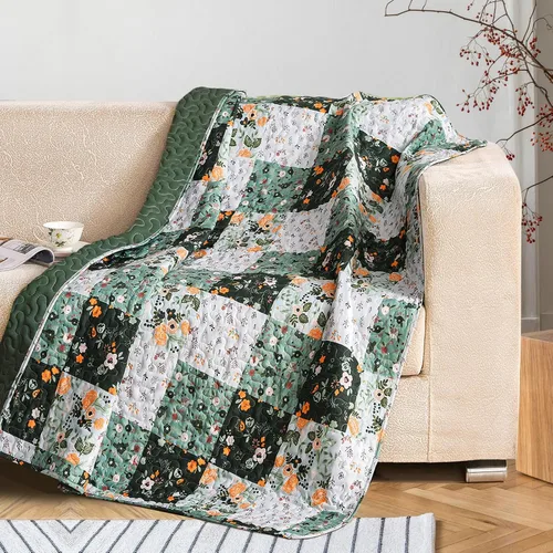 Vista 12 de Exclusivo Mezcla - Manta acolchada reversible estilo bohemio, 50 x 60 pulgadas
