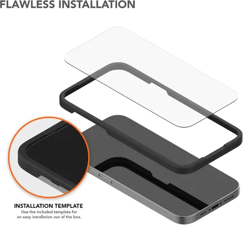 Vista 2 de Rokform - Funda de cristal compatible con iPhone 14 Pro con doble imán y MagSafe + kit de 2 protectores de pantalla (transparente)