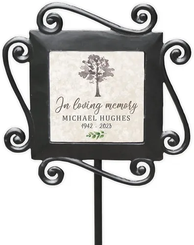 Vista 16 de GiftsForYouNow, estaca de jardín conmemorativa para mascota de hierro forjado, 28 x 8.5