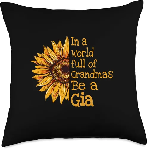 Vista 5 de Unique Christmas Birthday Mother's Day Gifts Shop In A World Gia Special Grandma - Almohada de 16 x 16 pulgadas, multicolor