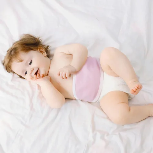 Vista 6 de GLEAVI Paquete de 8 bandas para el vientre de bebé, de algodón suave, protectores ajustables para el cuidado del cordón umbilical, transpirable