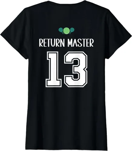 Vista 36 de Camiseta divertida del grupo de tenis de pádel para el equipo de pádel