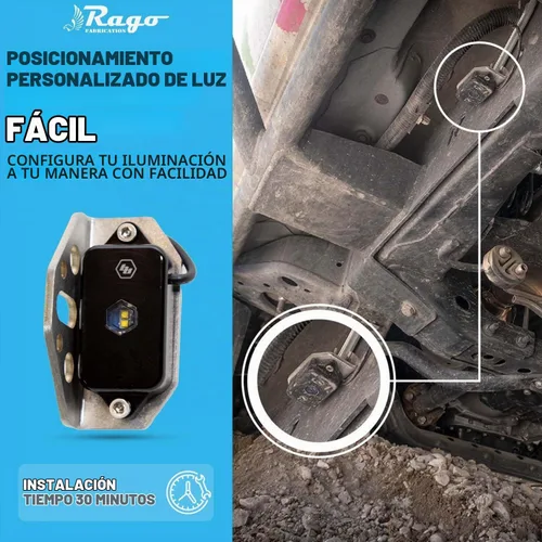 Vista 7 de Rago Rock Light Mount compatible con Baja Designs Rock Lights Aluminio