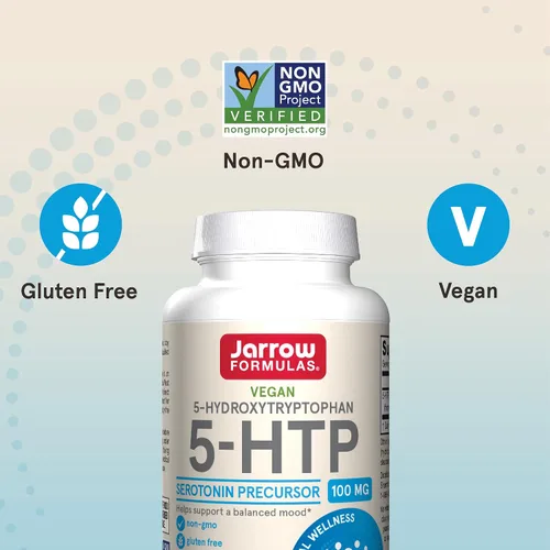 Vista 5 de Suplemento Jarrow Formulas 5-HTP 0.00176 oz, HTP100, 1, 1