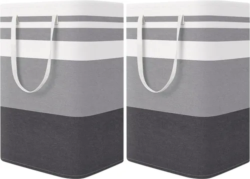 Vista 29 de StorageRight Cesta de Lavandería Canasta Grande Plegable con Asas de Fácil Transporte, Cestas de Ropa Independientes para Lavandería, Dormitorio