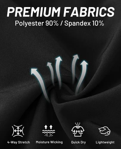 Vista 5 de MIER Paquete de 3 pantalones cortos deportivos para correr de 5 pulgadas, de secado rápido, ligeros, para gimnasio, entrenamiento, deportes
