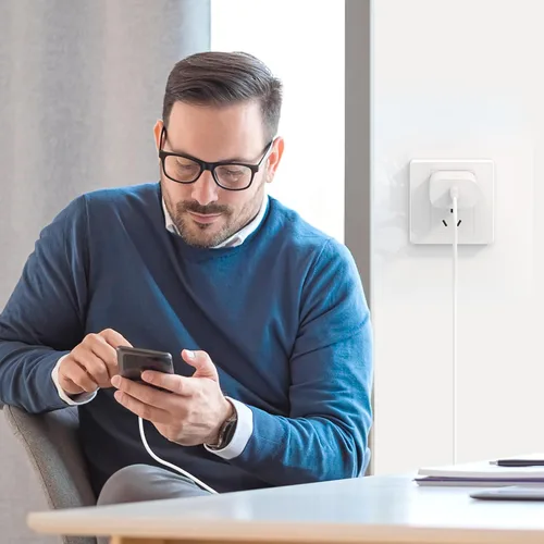 Vista 7 de Samsung - Cargador de pared USB C, paquete de 2 unidades PD de 25 W, cargador súper rápido con USB C cable de carga rápida para Samsung Galaxy