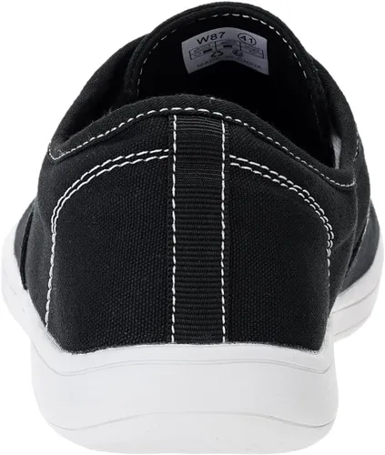 Vista 4 de WHITIN Zapatos Minimalistas de Lona Ancha para Mujeres Descalzas Suela de Caída Cero Zapatilla Casual