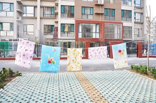 Vista 5 de Clothesline - Cuerda de secado de ropa, portátil, ajustable, para ropa interior y exterior, línea de ropa a prueba de viento, colgador para camping