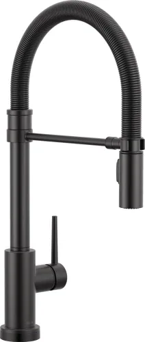 Vista 20 de Delta Faucet Trinsic Pro - Grifo de cocina de estilo comercial, grifos de cocina con rociador desplegable, grifo de fregadero de cocina, grifo