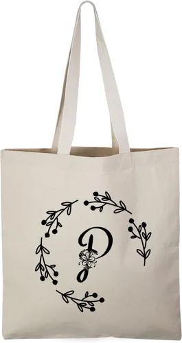 Vista 14 de TBF Bolsas de lona resistentes con iniciales personalizadas para mujer