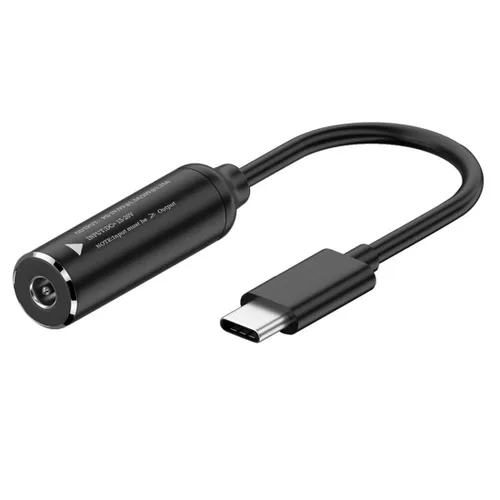 Vista 12 de chenyang Convertidor de alimentación CC a USB C, USB C macho a CC 0.098x0.028 in PD 65W 5V/9V/20V adaptador de cable de carga rápida