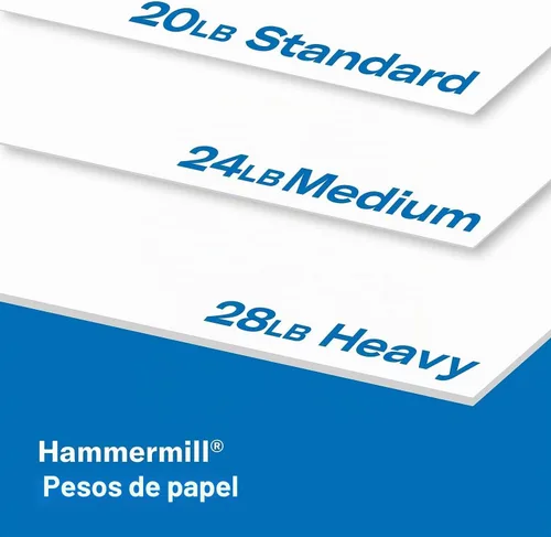 Vista 8 de Hammermill Papel para impresora, 20 lb Copy Plus, 8.5 x 11 - 1 resma (500 hojas) - 92 brillante, 105007R