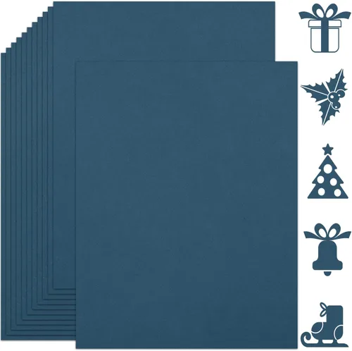 Vista 22 de 25 hojas de papel de cartulina negro 8.5'' x 11'', 250 g/m²/92 lb papel grueso para álbum de recortes, invitaciones, impresión y tarjetas DIY