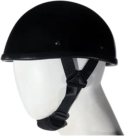 Vista 2 de Eagle Shiny Novelty Skull Cap Basic Flat Eagle Novelty Cap (negro brillante)