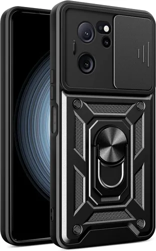 Vista 143 de Compatible con Tecno Pova Neo 2 Bracket Shell, con cubierta deslizante para lente de cámara compatible con Tecno Pova Neo 2 LG6n Case Negro