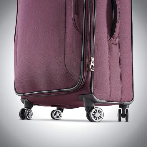 Vista 4 de Samsonite Ascella X Softside - Equipaje expansible con ruedas giratorias, Ciruela