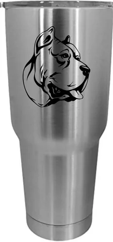 Vista 206 de Cairn Terrier - Vaso grabado con temática de perro, 30 onzas