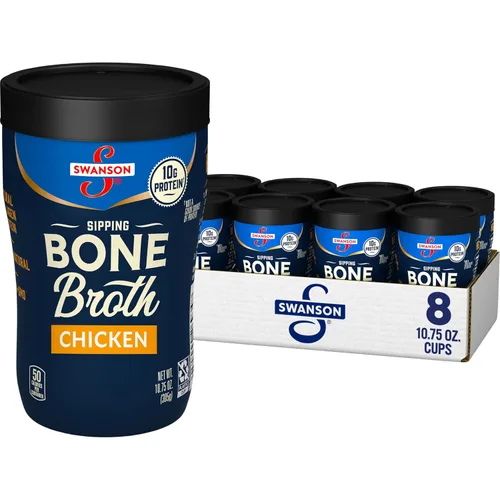 Vista 11 de Caldo de hueso de res para beber Swanson S, taza microondas de 10.75 oz