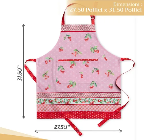 Vista 800 de Maison d' Hermine Delantales para mujer con bolsillo, 100% algodón (27.50 x 31.50 pulgadas)