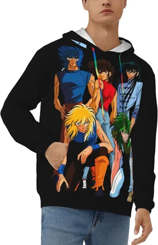 Vista 2 de Saint Seiya - Sudadera con capucha y cordón